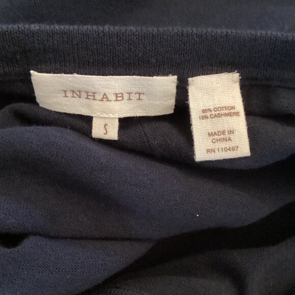 Inhabit REVOLVE Womens Cashmere Sweater Size Small Navy Blue Long Sleeve Tunic - Picture 6 of 6